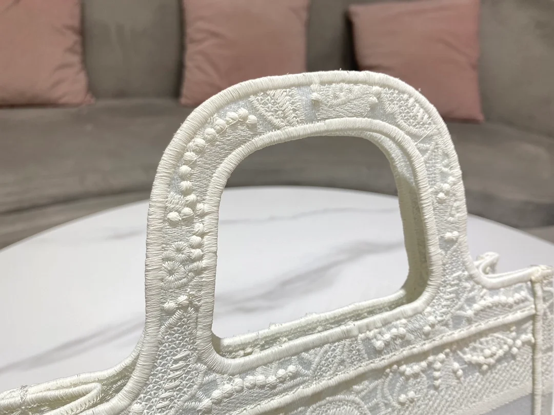 디올 북 토트 미니 백 화이트