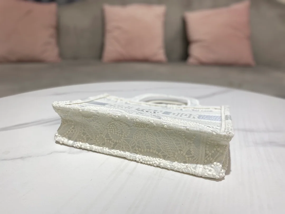 디올 북 토트 미니 백 화이트