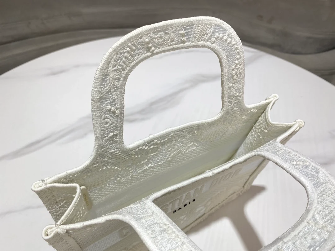 디올 북 토트 미니 백 화이트