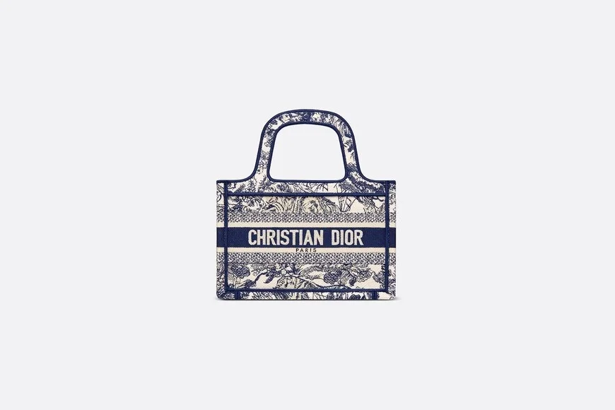 디올 북 토트 미니 백 블루