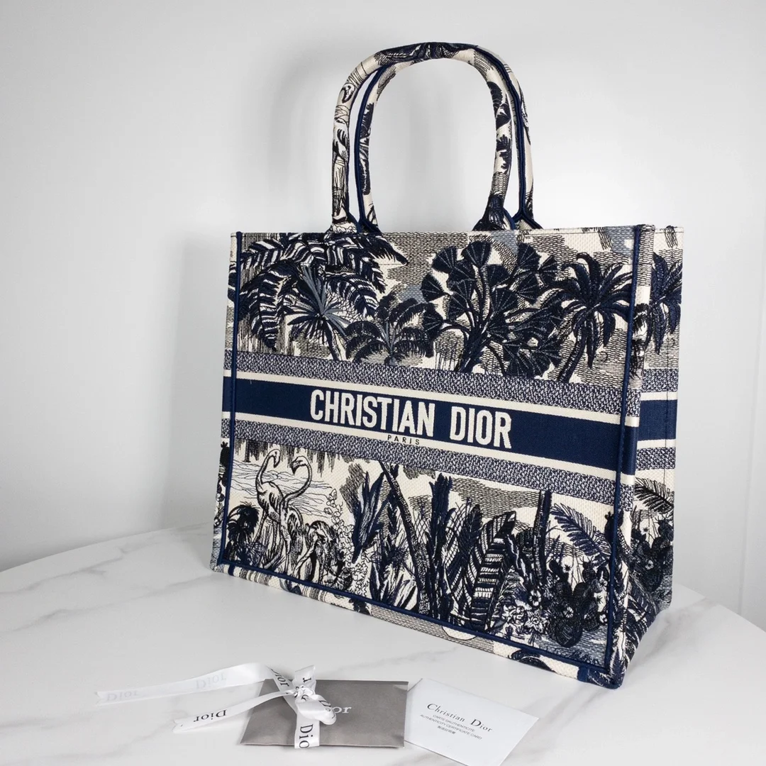 디올 팜트리 북 토트 라지 백