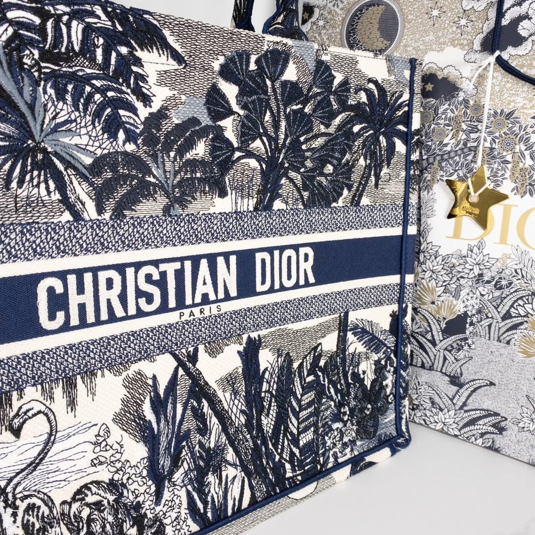 디올 팜트리 북 토트 라지 백