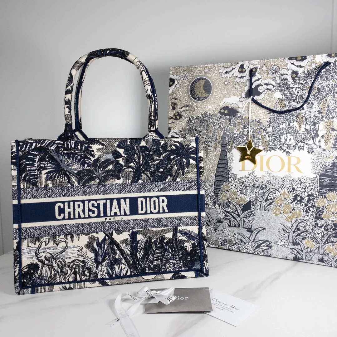 디올 팜트리 북 토트 미디움 백