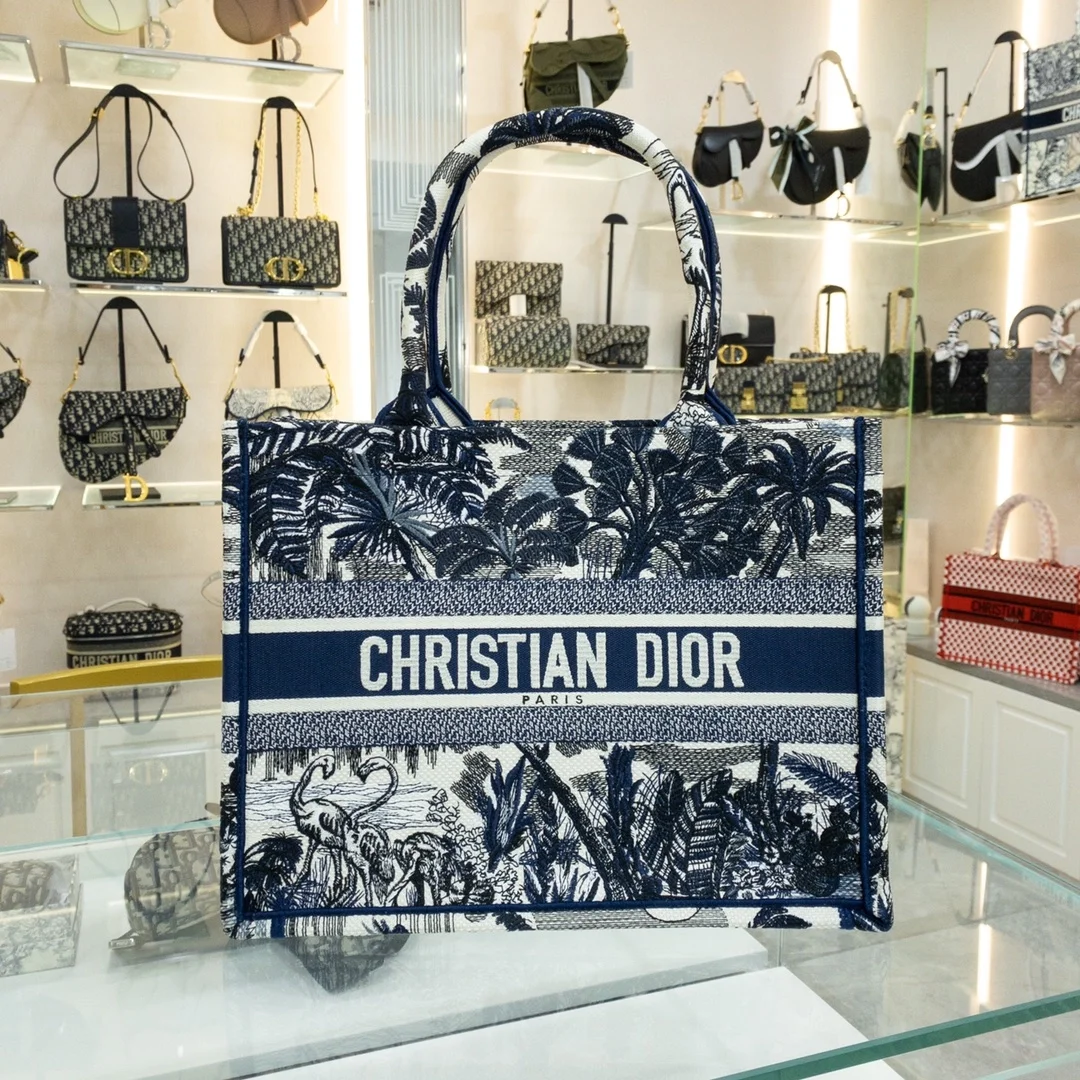디올 팜트리 북 토트 미디움 백