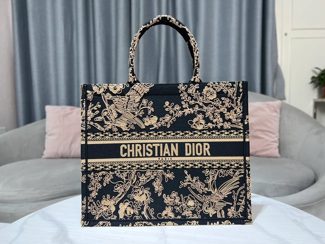 디올 북 토트 브라운 라지 백