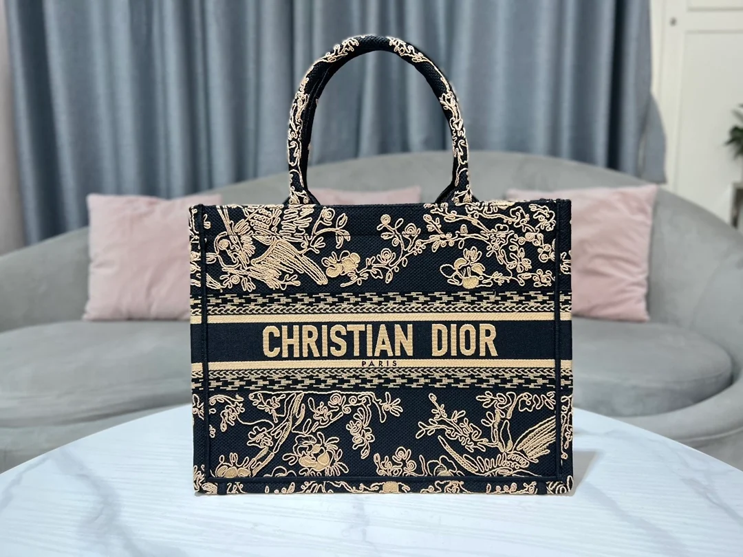 디올 북 토트 브라운 미디움 백