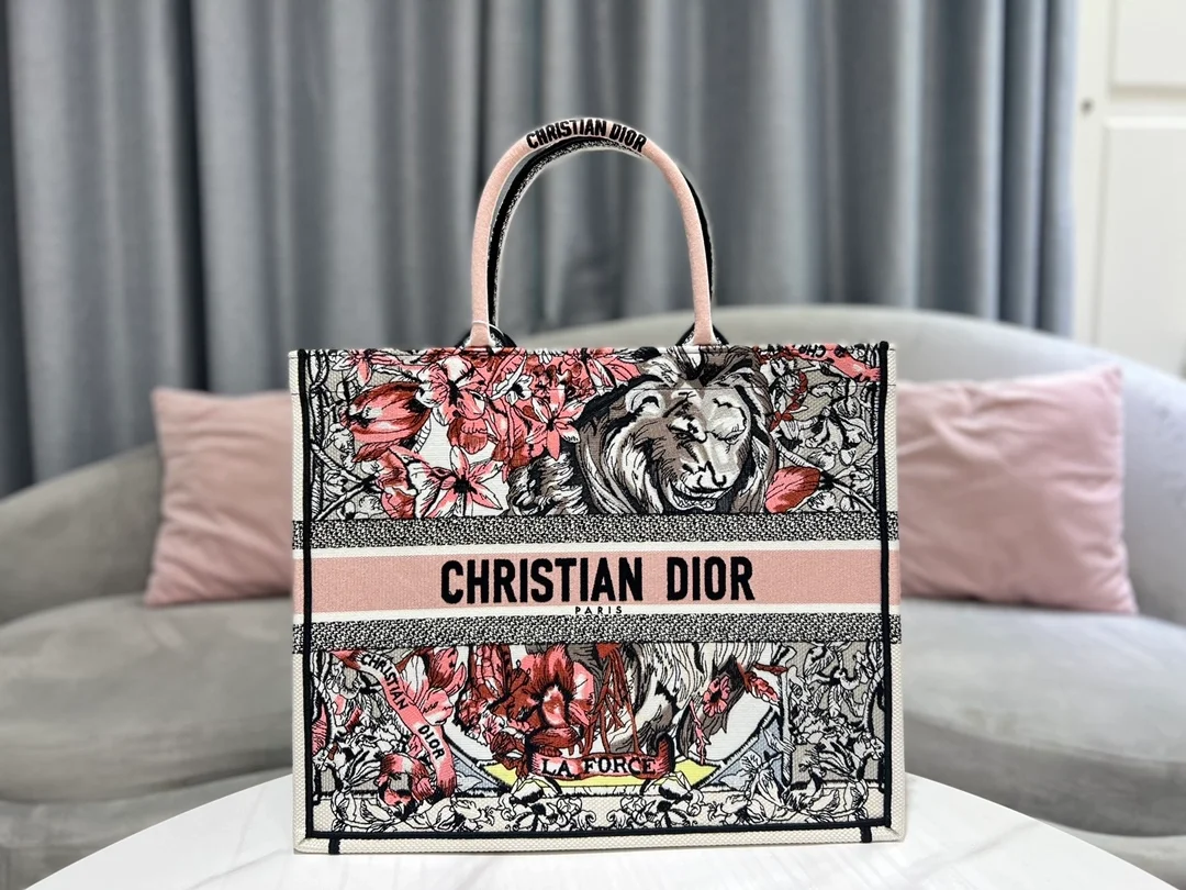 디올 멀티컬러 La Force 북 토트 라지 백