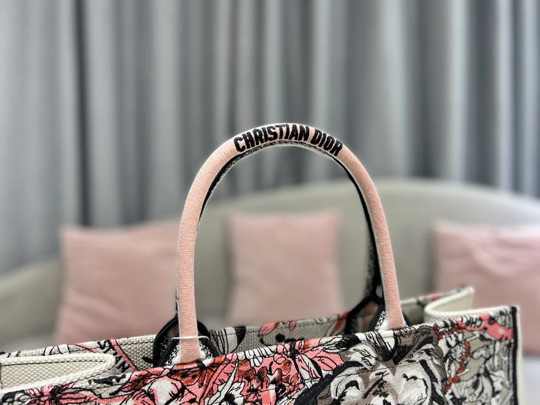 디올 멀티컬러 La Force 북 토트 라지 백