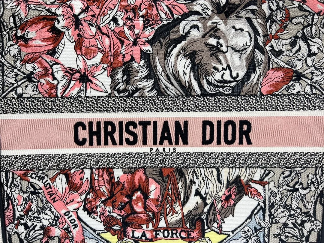 디올 멀티컬러 La Force 북 토트 라지 백