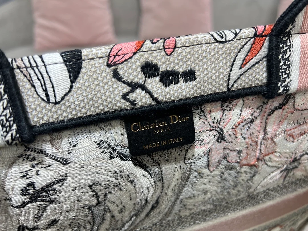 디올 멀티컬러 La Force 북 토트 라지 백