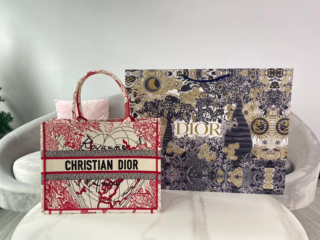 디올 아무르 D-ROYAUME 북 토트 미디움 백