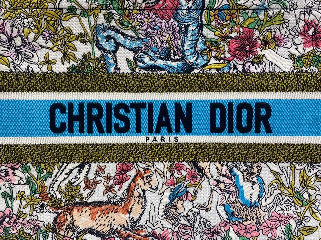 디올 북 토트 라떼 멀티컬러 미디움 백