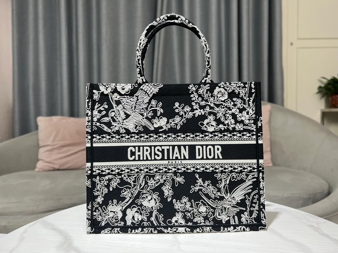 디올 북 토트 블랙 라지 백