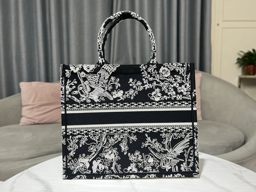 디올 북 토트 블랙 라지 백