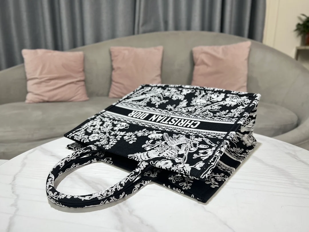 디올 북 토트 블랙 라지 백