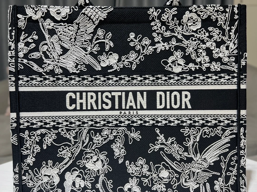 디올 북 토트 블랙 라지 백