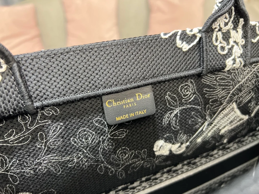 디올 북 토트 블랙 라지 백