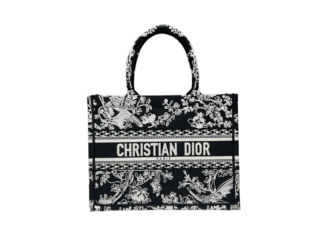 디올 북 토트 블랙 미디움 백