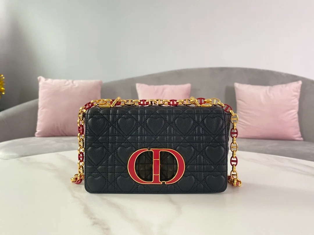 디올 레이디 까나쥬 하트 카로 백