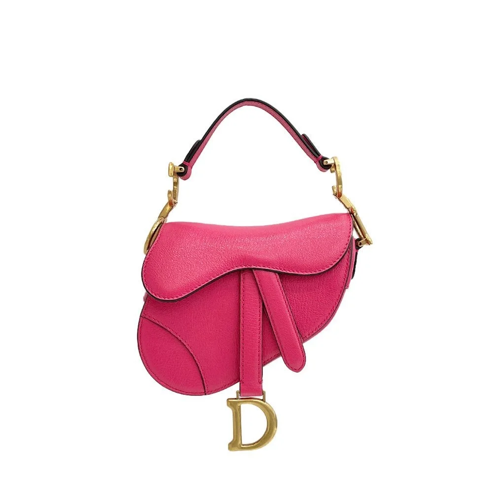 디올 마이크로 새들 백 핑크