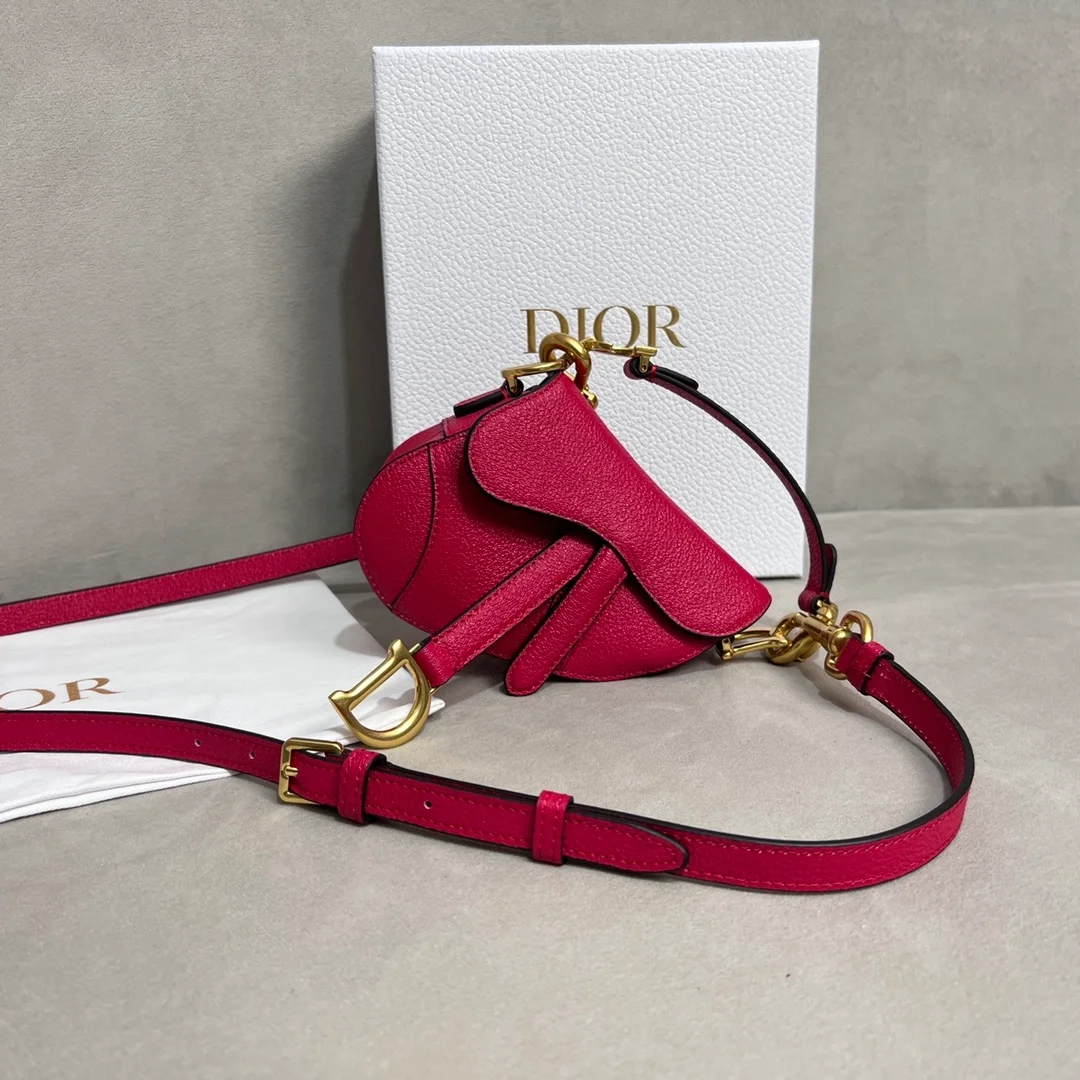 디올 마이크로 새들 백 핑크