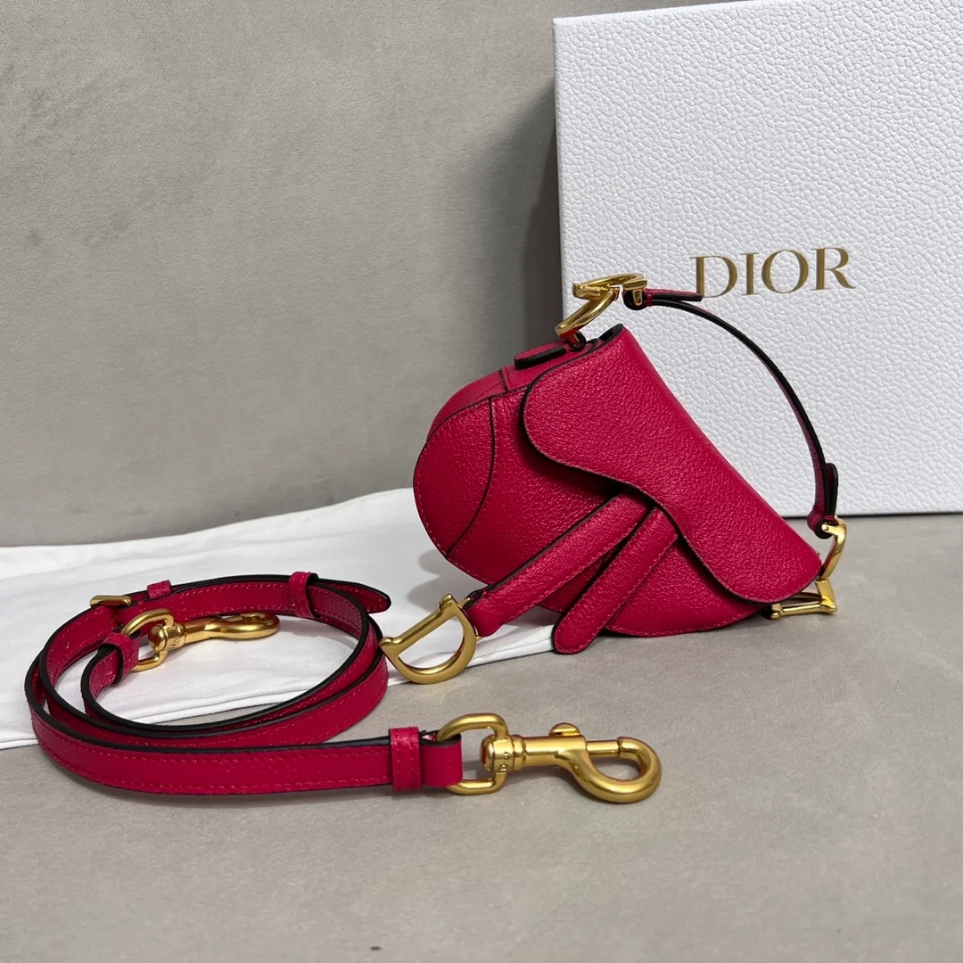 디올 마이크로 새들 백 핑크