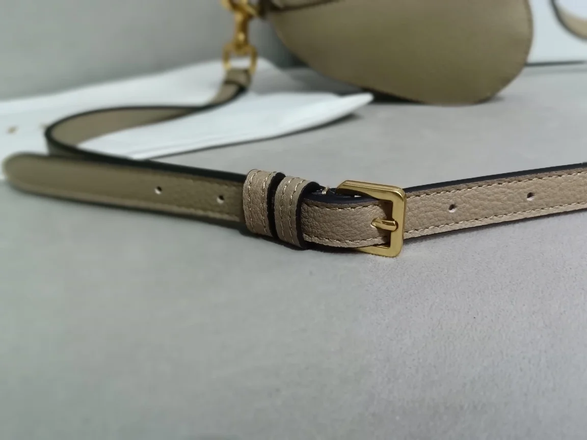 디올 마이크로 새들 백 베이지 카키