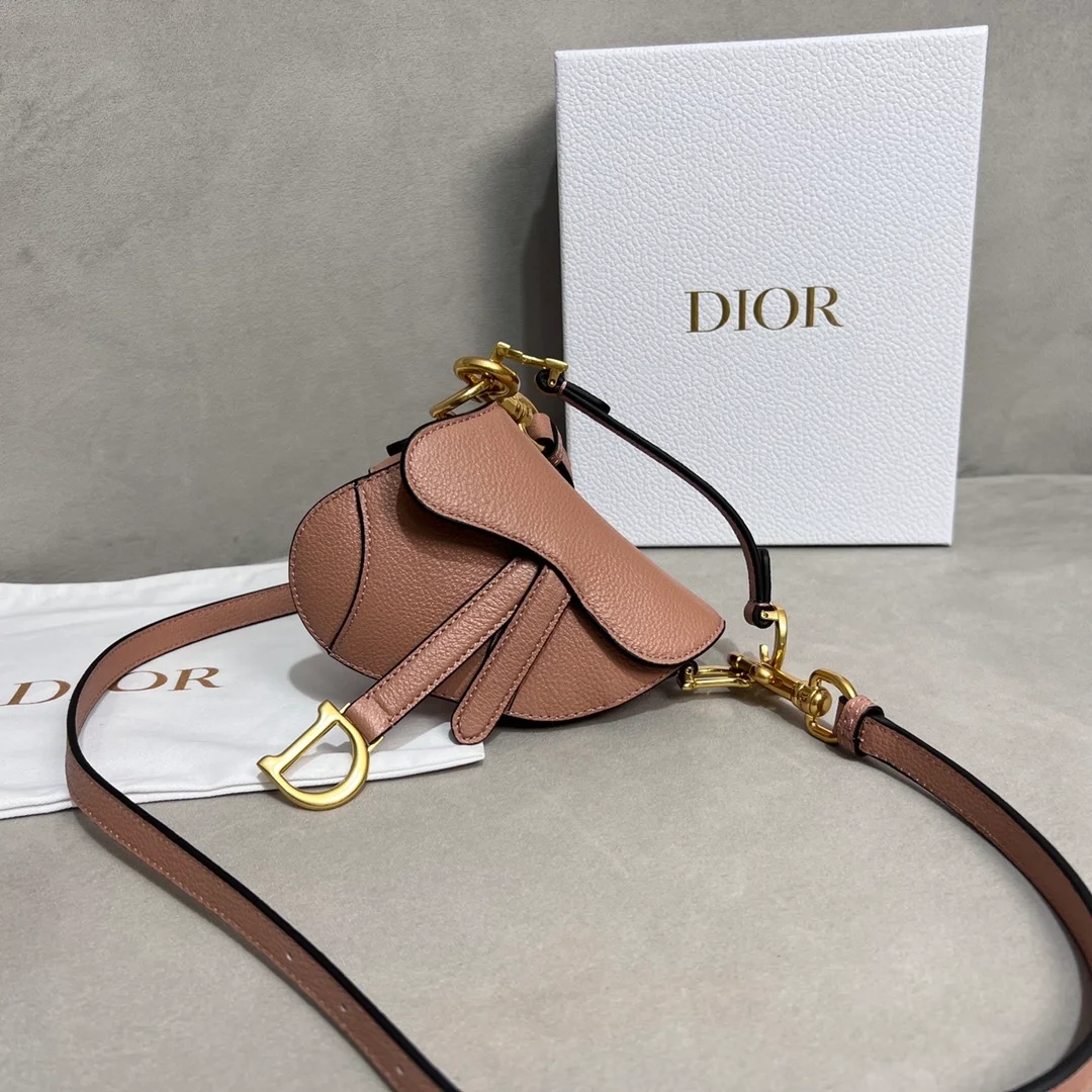 디올 마이크로 새들 백 로즈