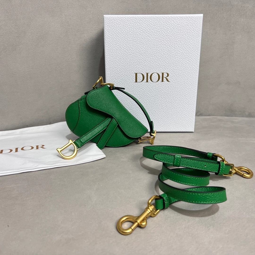 디올 마이크로 새들 백 그린