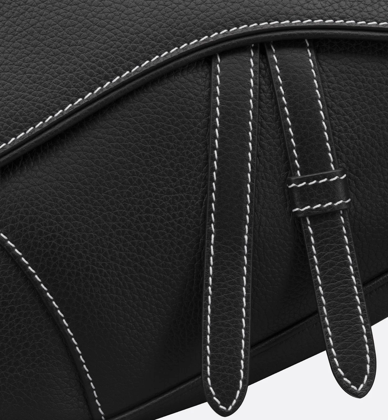 디올 Saddle 백  블랙 그레인 송아지 가죽