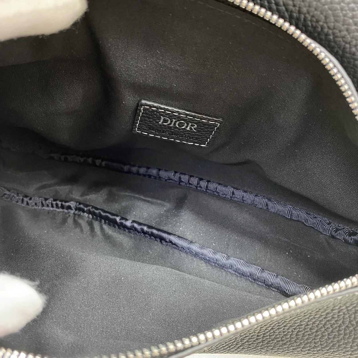 디올 Saddle 백  블랙 그레인 송아지 가죽