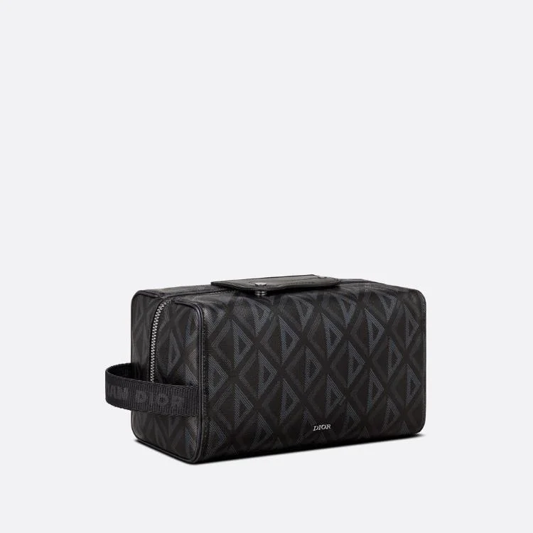 디올 다이아몬드 Lingot 토일레트리 케이스 블랙