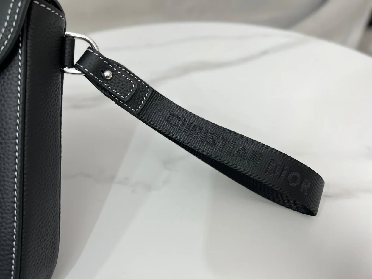 디올 새들 A4 파우치 클러치 백 블랙