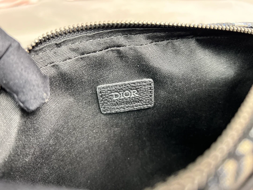 디올 새들 트리플 파우치 베이지