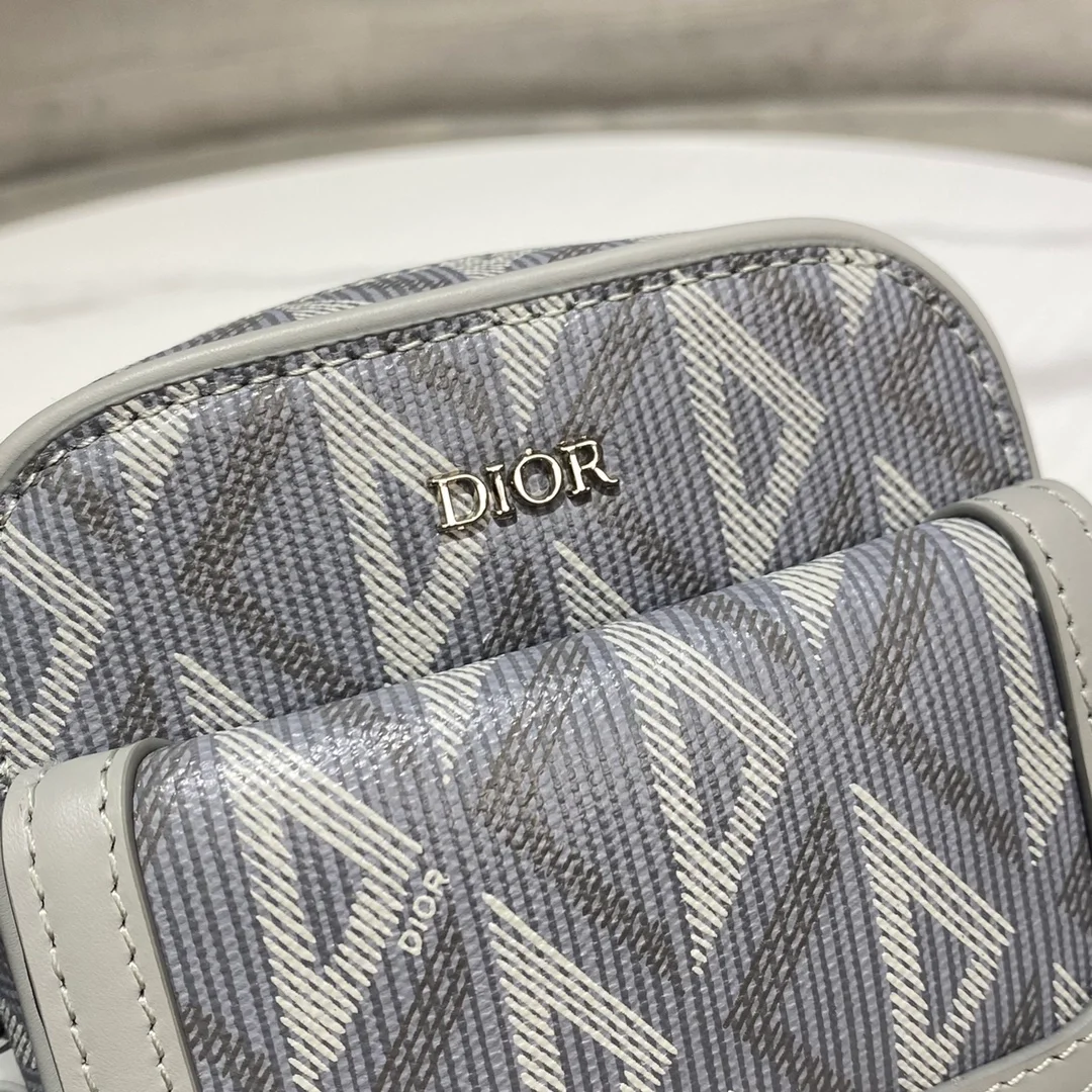 디올 힛 더 로드 버티컬 파우치 그레이