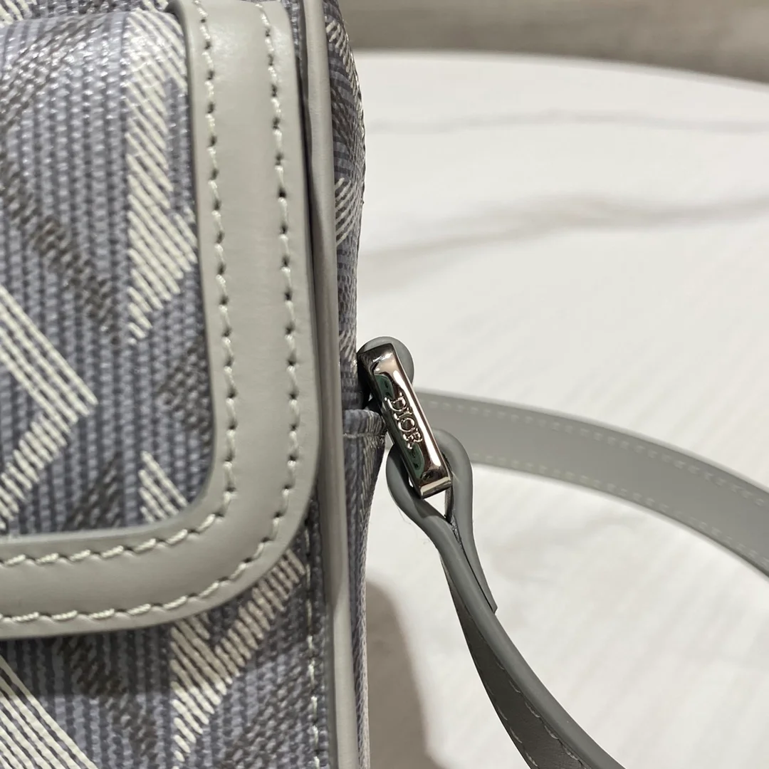 디올 힛 더 로드 버티컬 파우치 그레이