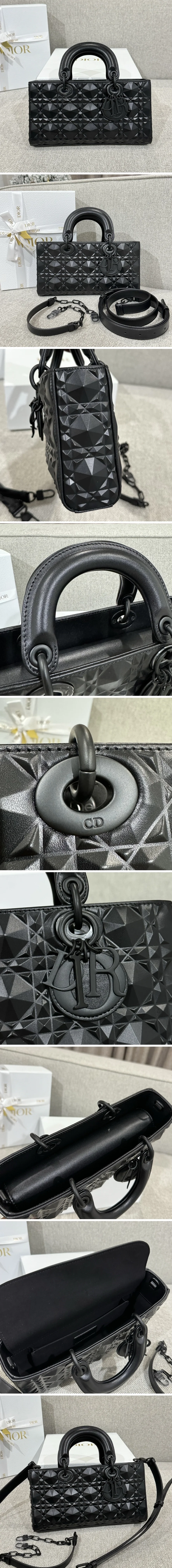 디올 레이디 D-JOY 미디움 백