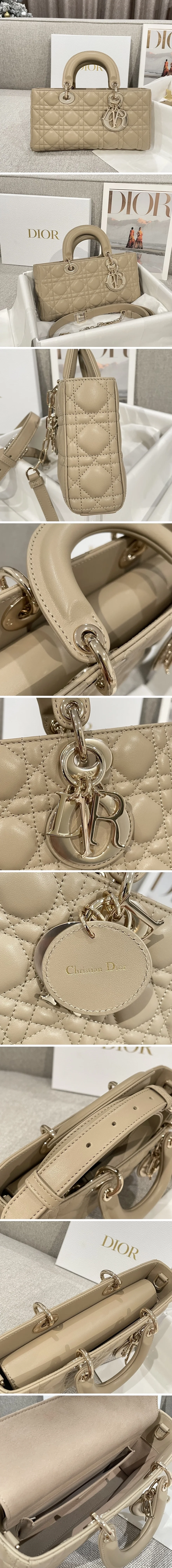 디올 레이디 D-JOY 미디움 백