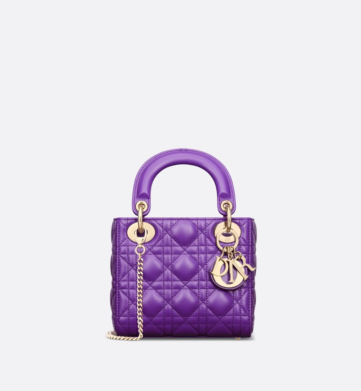 디올 레이디 미니 백 퍼플