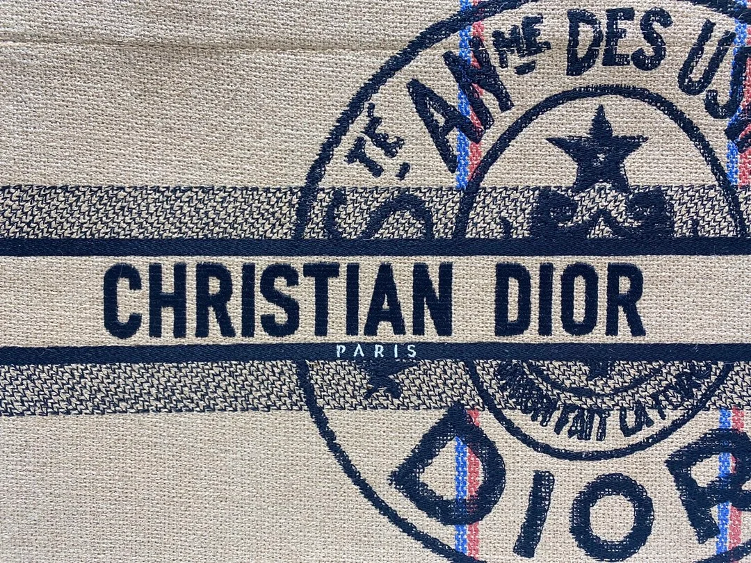 디올 레이디 북 토트 핸드백 베이지