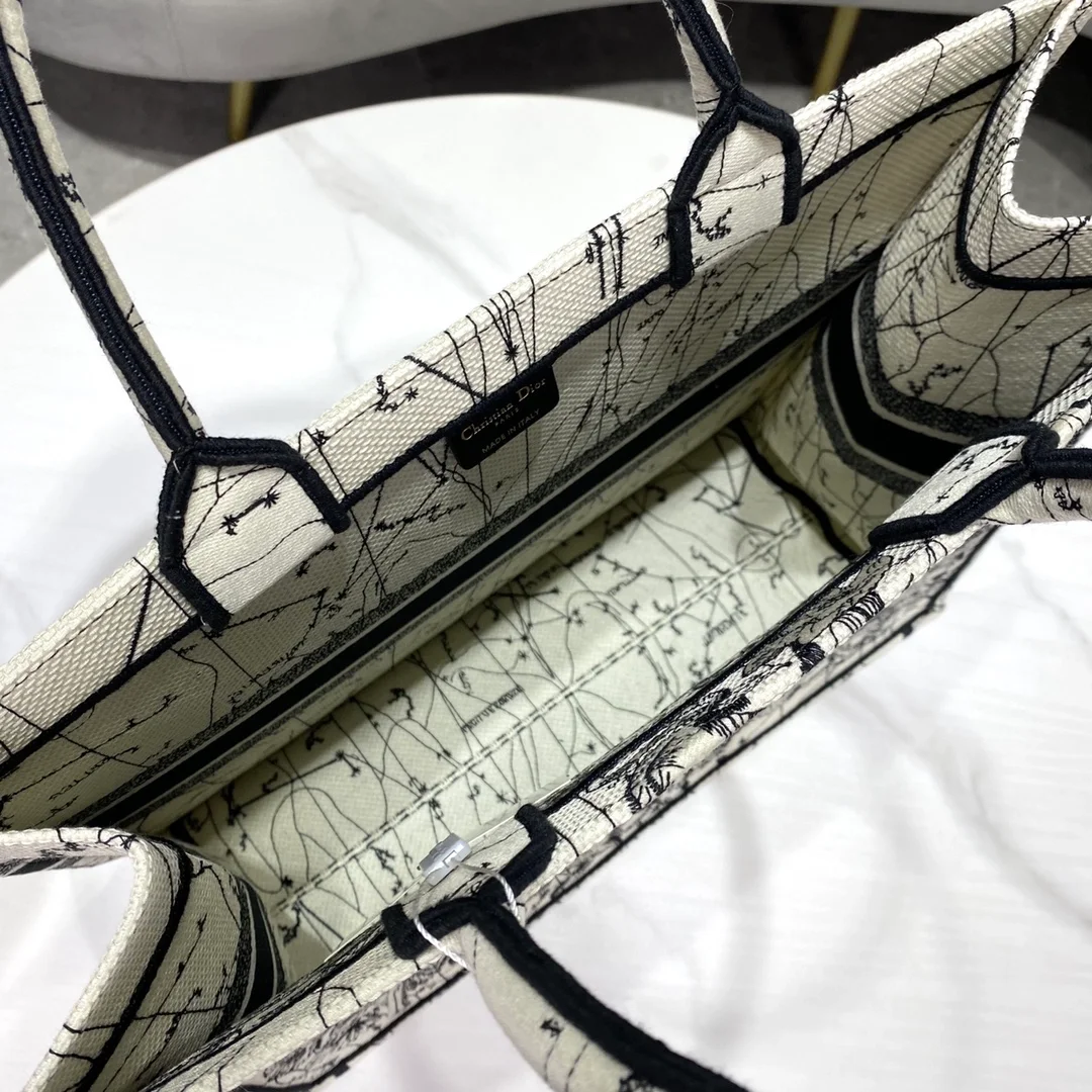 디올 레이디 라지 북 토트 백