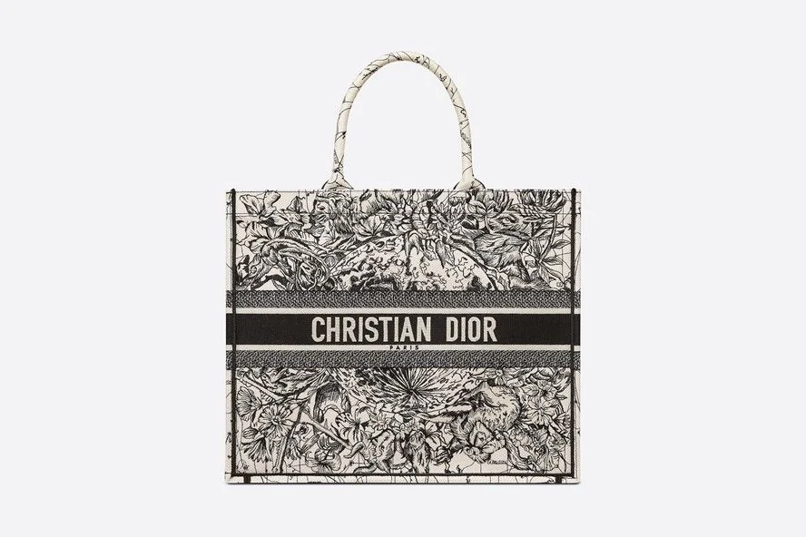 디올 레이디 미디움 북 토트 백