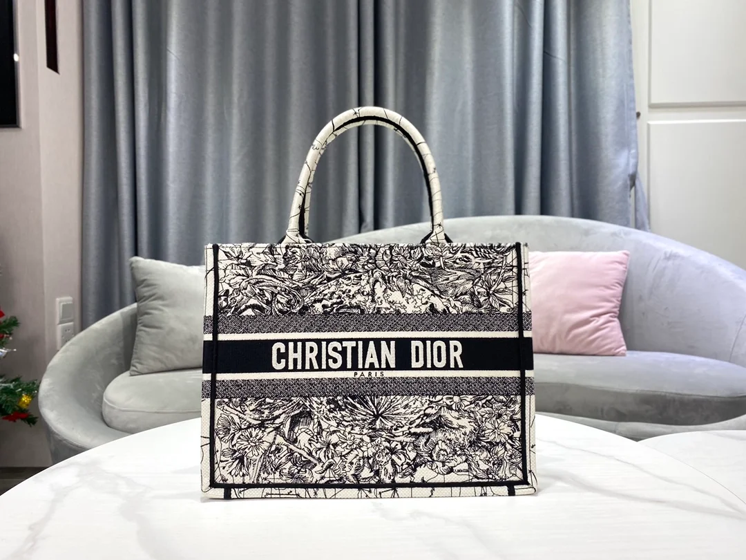 디올 레이디 미디움 북 토트 백