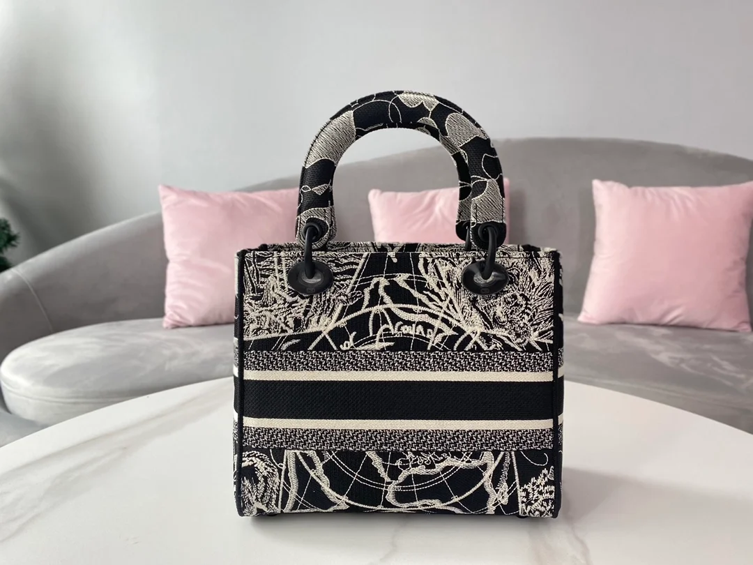 디올 레이디 D-LITE Around the world 미디움 백