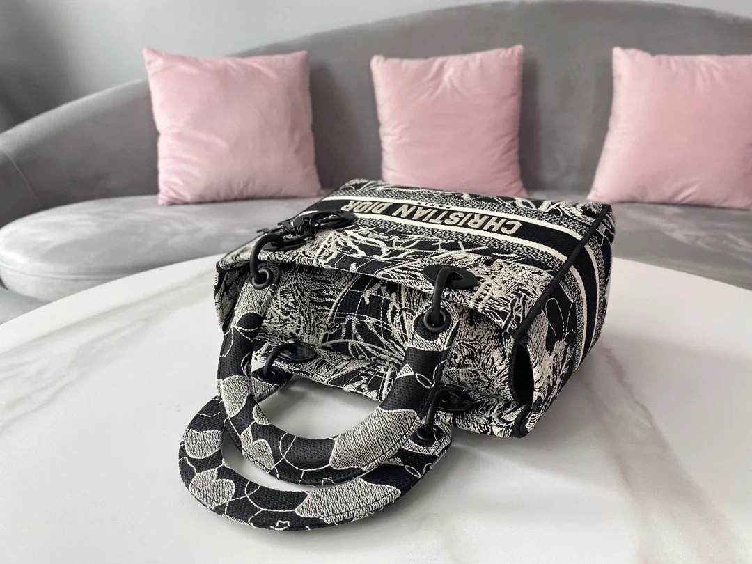 디올 레이디 D-LITE Around the world 미디움 백