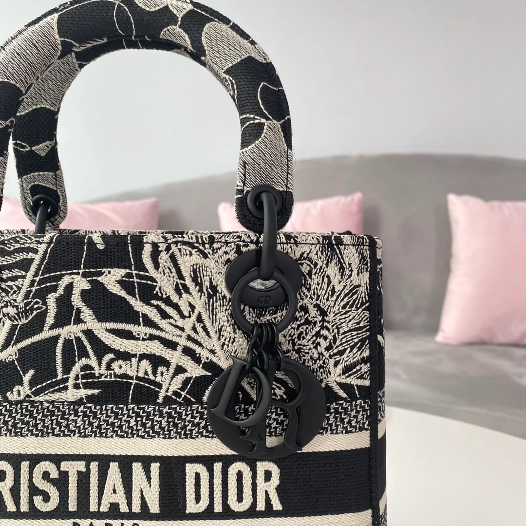 디올 레이디 D-LITE Around the world 미디움 백