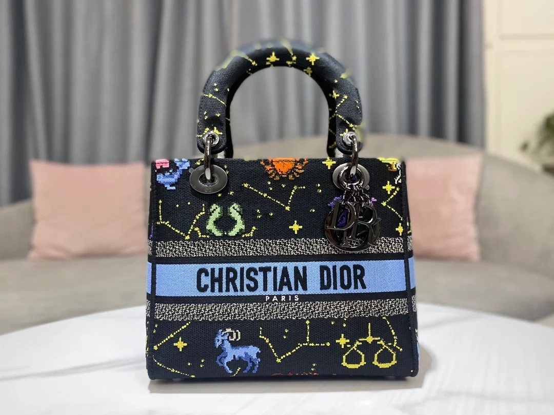 디올 레이디 D-LITE 픽셀 조디악 미디움 백