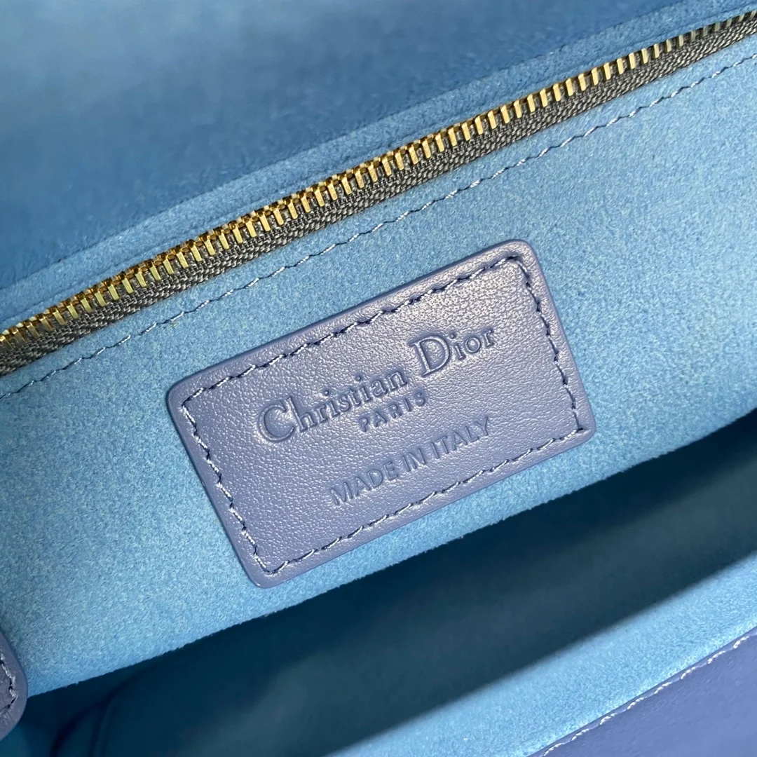 디올 레이디 ABCDIOR 다이아몬드 백 블루