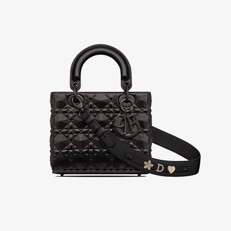 디올 레이디 ABCDIOR 다이아몬드 백 블랙