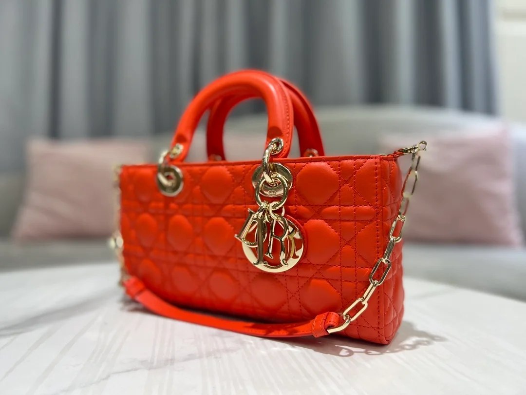 디올 레이디 D-JOY 캐나지 백 오렌지